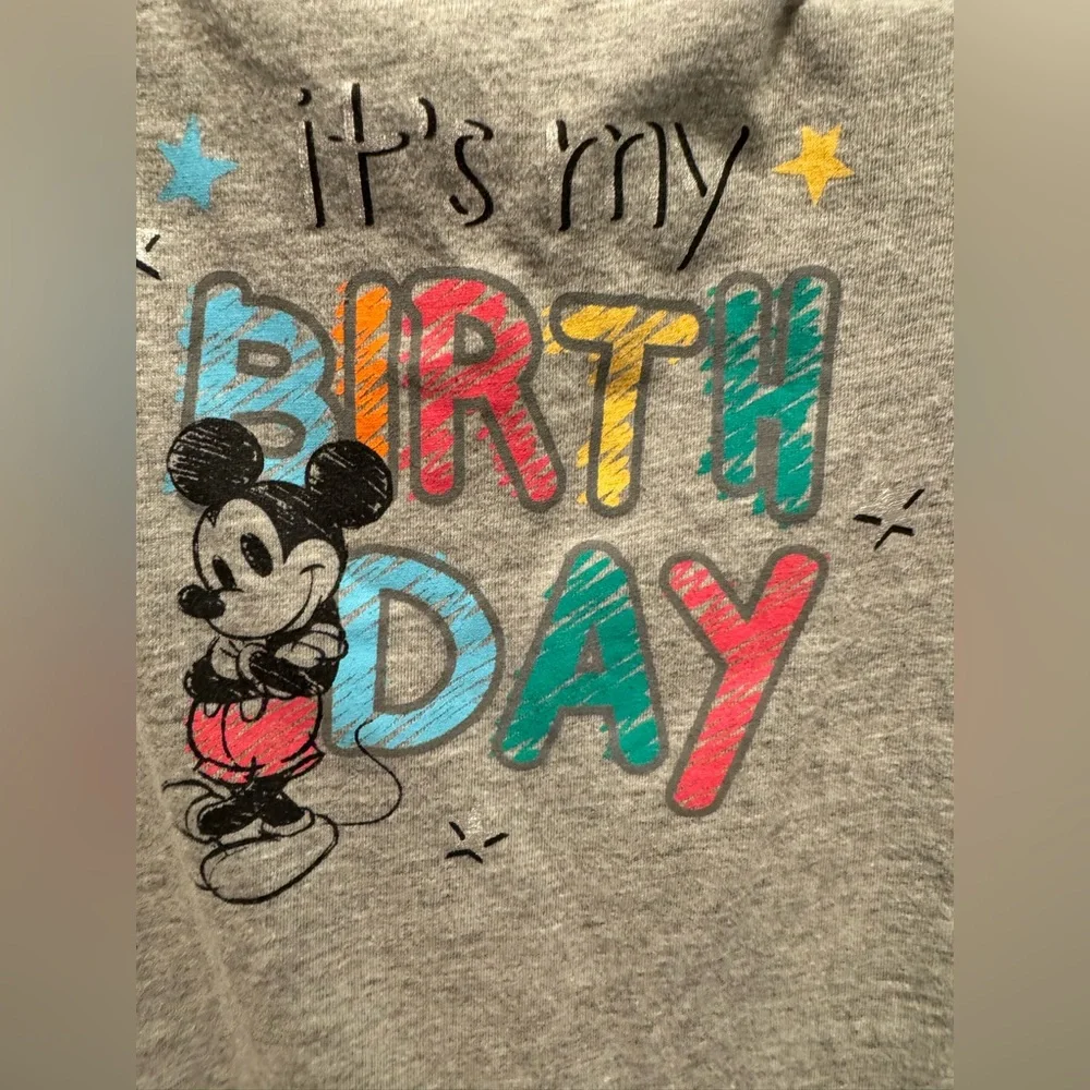 Disney Baby Mickey Mouse “It’s My Birthday” One Piece Romper Size 12 Months - Picture 3 of 9